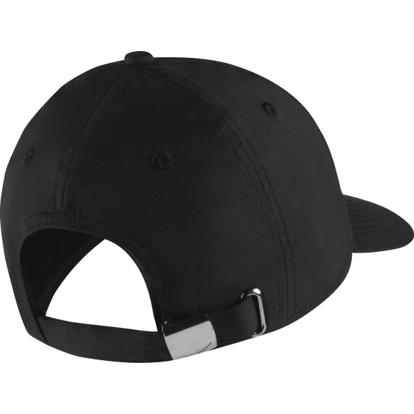 Nike Heritage 86 Metal Swoosh Cap Black/Silver Adults
